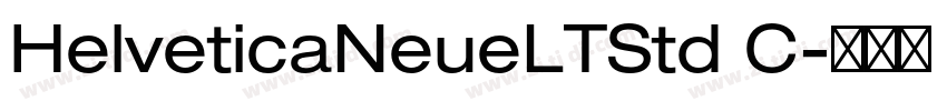 HelveticaNeueLTStd C字体转换